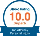 Avvo Rating 10.0 Superb Top Attorney Personal Injury